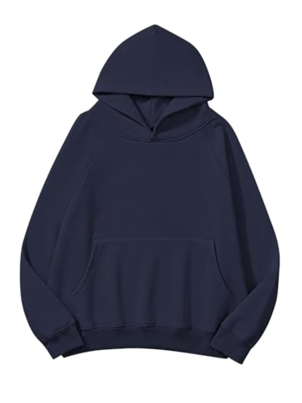 Women Oversized Fleece Hoodie Drop Shoulder Kangaroo Pocket Pullover
